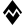 Abstract black diamond logo featuring a white zigzag mountain peak across the center.
